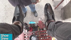 Shoes Polish - MIRROR with FIRE 🔥🔥 ASMR Shoe Shine Street on Fashion SHOES #shoeshine #asmr