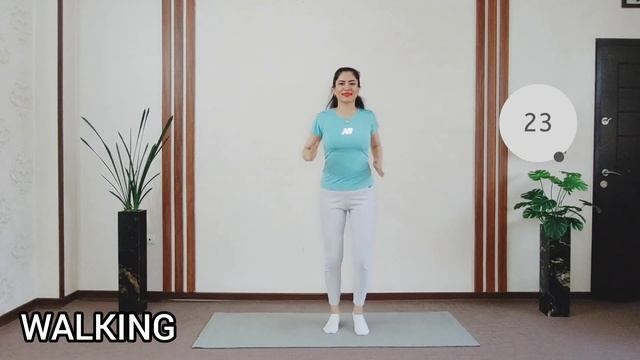 5000 STEPS WALKING WORKOUT: WALKING WORKOUT for WEIGHT LOSE AT HOME| KNEE FRIENDLY, NO JUMPING | смотреть онлайн