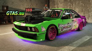 Вайфу мобиль и дакимакура на заднем сиденье в GTA Online Машина Ubermacht Zion Classic