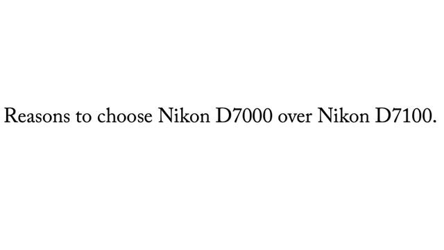 Nikon D7100 vs Nikon D7000 смотреть онлайн