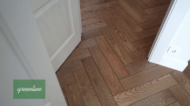 Английская ёлочка Greenline в интерьере квартиры.