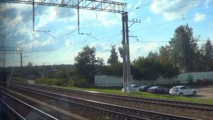 Станция Петелино (из окна электропоезда ЭД4М-0473 "ЦППК")