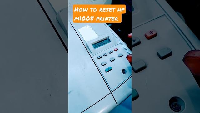 HP LaserJet M1005 MFP - Restoring factory default settings  | HP m1005 printer scanner reset