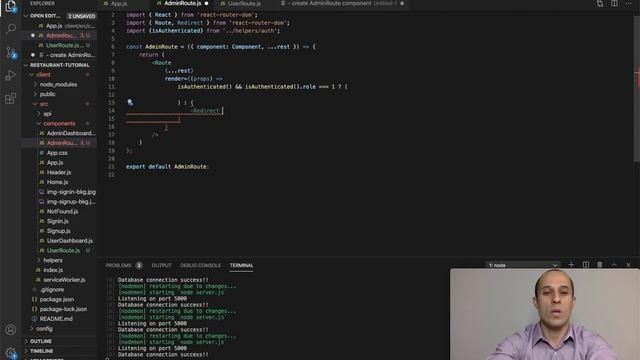[26] Create Protected Routes In React - Ecommerce Tutorial using MERN Stack смотреть онлайн