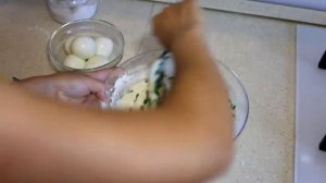 Ленивые пирожки с луком и яйцом или оладьи с начинкой!