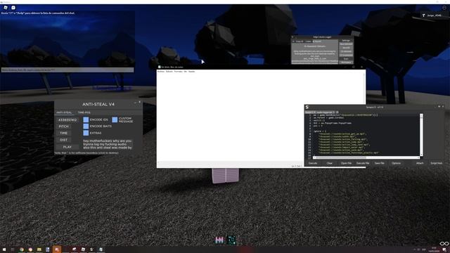 Roblox exploiting | Showcasing dot_mp4's anti-logger gui (v4) смотреть онлайн