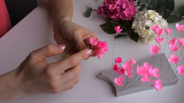 Сирень из обрезков гофрированной бумаги смотреть онлайн