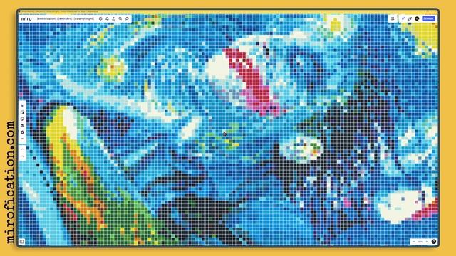 Starry Knight | Artwork Created with 21,422 single Shapes on a Miro board | #theFacilitainer смотреть онлайн