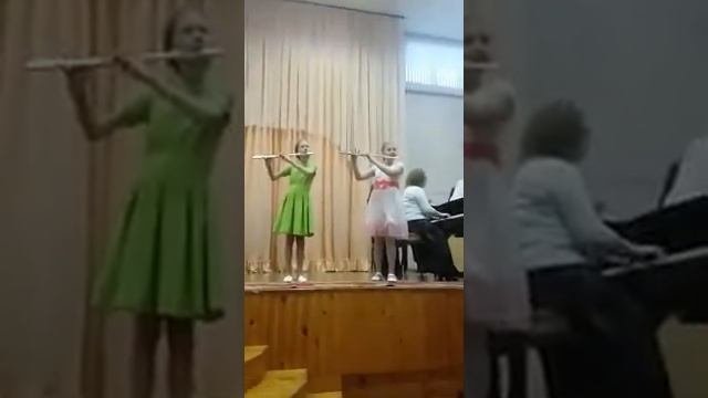 Дирванаускас Литовский танец для 2х флейт и фортепиано/Халиуллина Лейсан и Данилова Регина