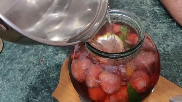 Клубничный мохито/ консервация на зиму/ вкусный компот  без хлопот