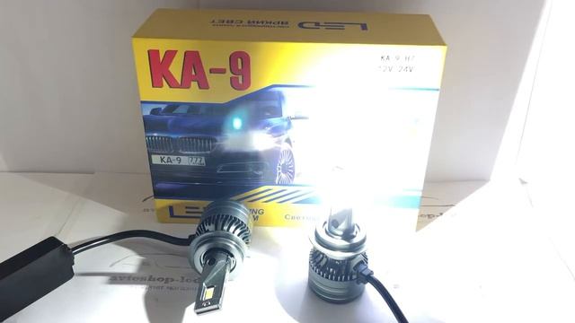 Светодиодные лампы LED KA-9 на примере цоколь H7 смотреть онлайн