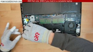 Dell XPS 15 9560 p56f laptop charge port power jack repair fix charging connector replacement