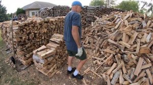 #145 - How to Stack 3 Full Cords of Firewood Fast!