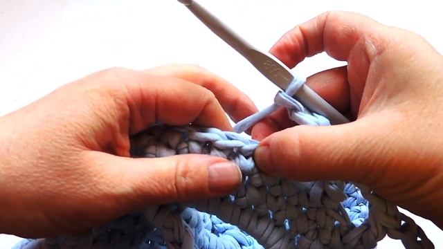 коврик крючком из трикотажной пряжи смотреть онлайн