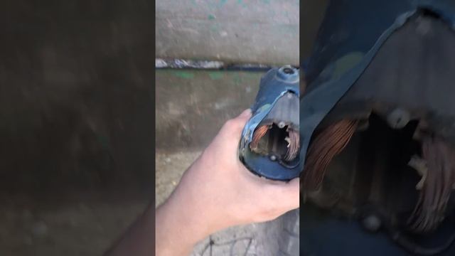 часть 2 разбор болгарки на медь