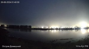 Таймлапс От заката до рассвета г.Усть-Кут  в 2024г.