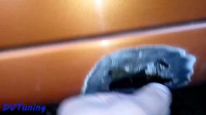 Стекловолокно и покраска порога (закрываем дыры)