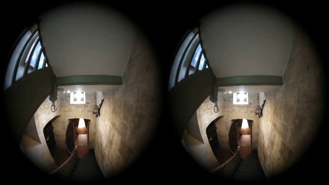 Haunted staircase at Sudely Castle VR180