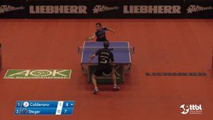 Hugo Calderano vs Bastian Steger (TTBL Selected)
