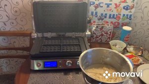 Вафли с куриной грудкой и вафли с картофелем и сыром