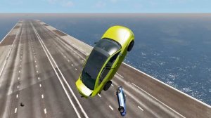 Цепные автомобили против рампы – BeamNG.Drive