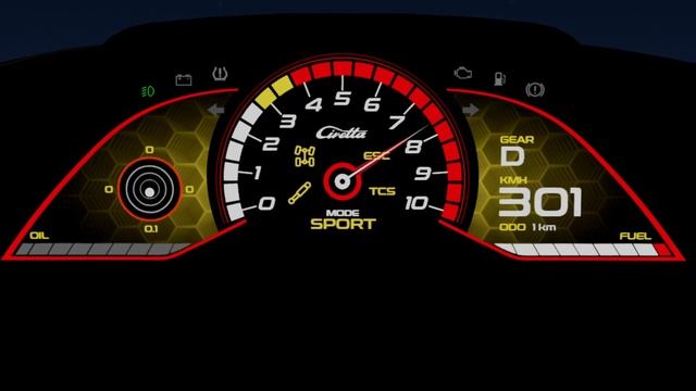 Civetta Scintilla GTS 5L V10 Top speed run (BeamNG.drive) смотреть онлайн