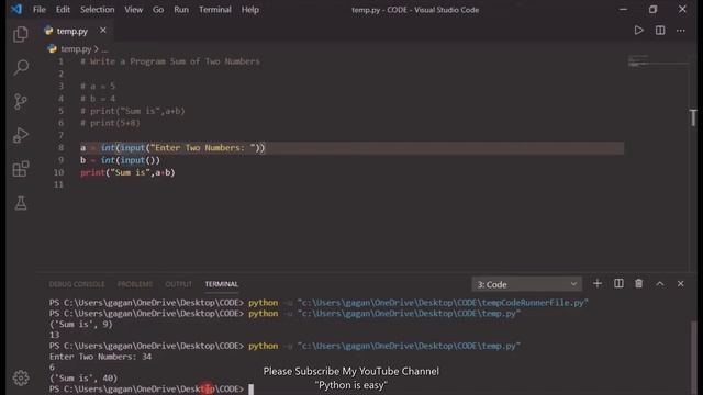 Sum of n numbers | without using + operator | one line of code | in python program | hindi смотреть онлайн