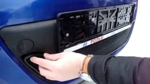 Установка защитной сетки радиатора на Hyundai i20 black