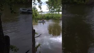 лодка с мотором от триммера