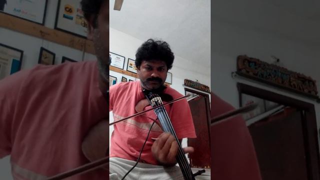 Chakravakam Raagam while testing Yamaha electric violin by ViolinVasu смотреть онлайн
