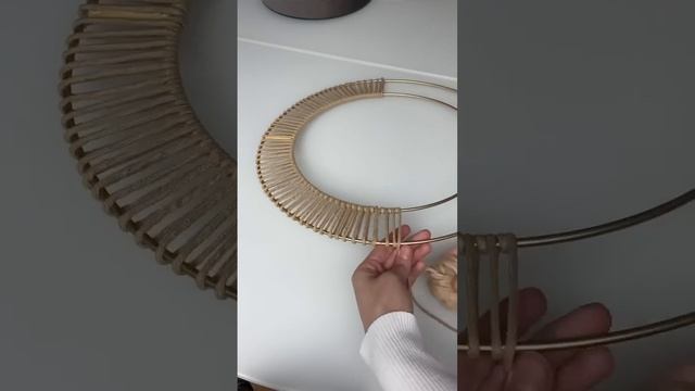 Macrame mirror DIY