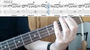Joe Cocker You can leave your hat on. Bass Cover Tabs Score Notation Chords Transcription