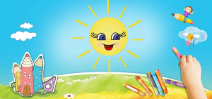 Как нарисовать Рисунок Солнца. Легкий способ нарисовать солнце .