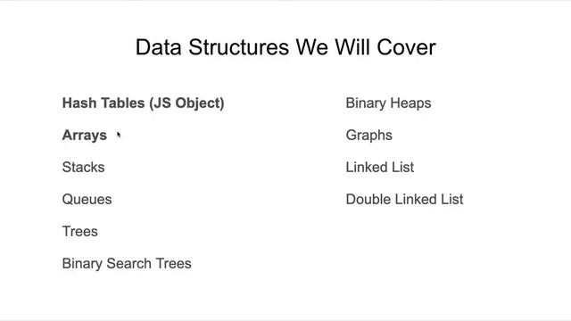 Javascript Algorithms and Data Structures #38 - Data Structures Introduction