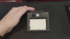 Уличный настенный светильник на солнечной батарее. SOLAR POWERED LED WALL LIGHT