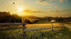 Льется синий вечер над землею