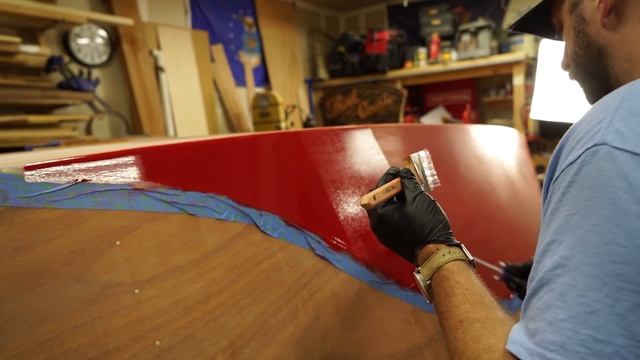 Wooden Boat Build  Part 12: Painting the Boat  Roll  Tip Method