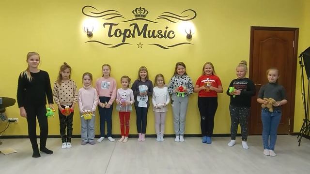 Вокальная студия "TopMusic" рук. Ксения Царькова. Часть урока с детьми 6-8 лет.