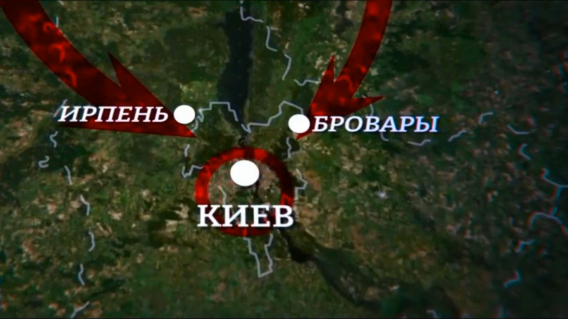 Карта боевых действий на Украине и в России. Сценарий наступления на Киев