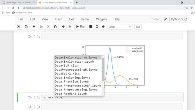 NumPy Mathematical and Statistical Functions