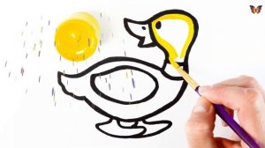 Как нарисовать УТОЧКУ / мультик раскраска УТОЧКА для детей /Раскраски Малышам