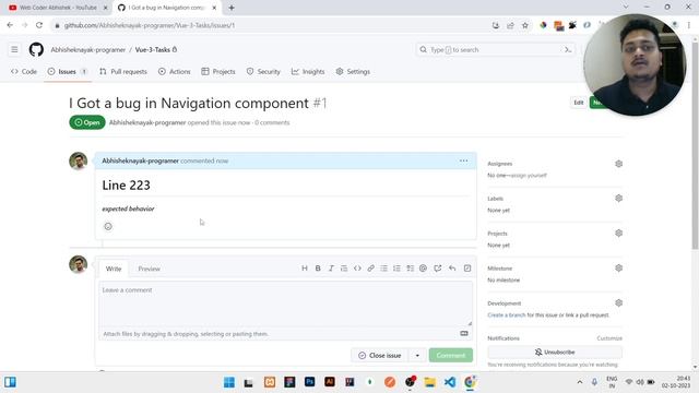 Creating an Issue in github | Understanding issues in Github