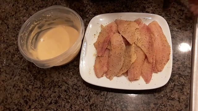 Рыба в кляре, запеченная в духовке.