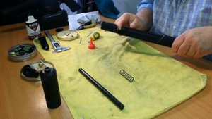 Самостоятельная установка стволика 260 мм. Доберман 350.