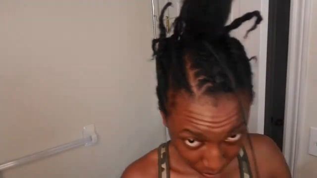 EASY!! I TRIED NEEDLE AND THREAD STITCH BRAIDS? FLAT TWIST PONYTAIL ?Protective Natural Hairstyles смотреть онлайн