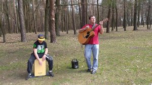 Осваиваем игру на кахоне-В.Кузьмин-Эй красотка