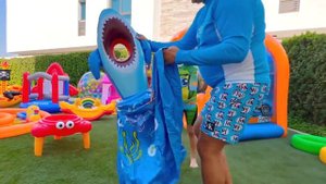 Diana and Roma Water Balloons Play Date with Baby Oliver_ New Video 2023