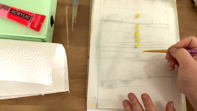 SPEEDPAINT Закат | Gelli plate монотипия и Neocolor смотреть онлайн