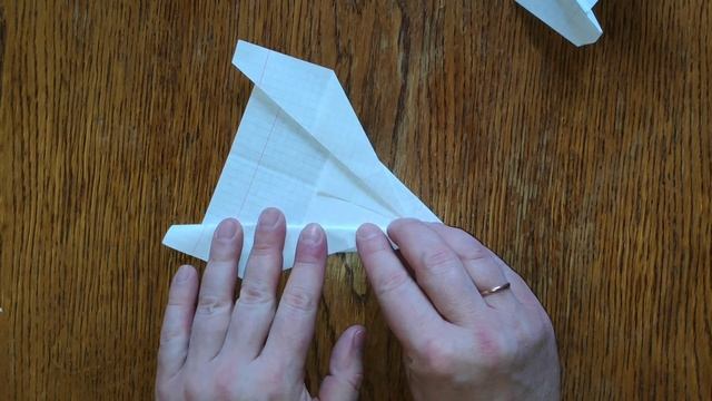Как просто сделать оригами самолёт "Бумеранг". How easy it is to make an origami Boomerang plane.