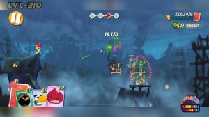 Angry Birds 2 Boss Fight 24! King Pig Level 210 Walkthrough | angry birds2 level